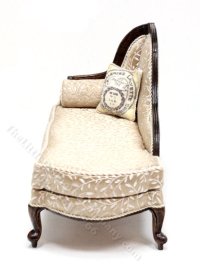 (image for) Dollhouse Miniature Chaise by Judith Blondell