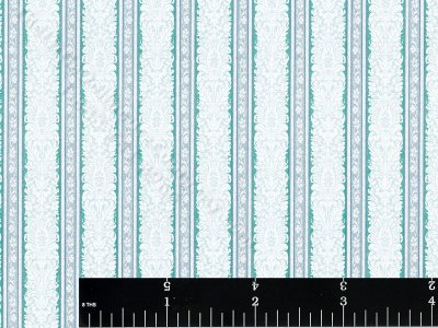 (image for) Marcus Damask Stripe Pattern Miniature Wallpaper for Dollhouses