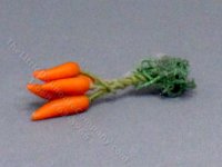 (image for) Miniature Bunch of Carrots for Dollhouses