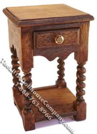 (image for) Miniature Tudor Style Side Table for Dollhouses