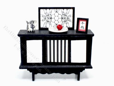 (image for) Miniature Handmade Decorated Console Table for Dollhouses