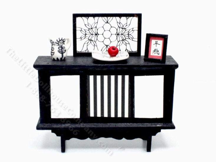 (image for) Miniature Handmade Decorated Console Table for Dollhouses