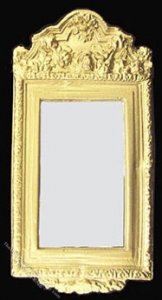 (image for) Dollhouse Scale Model Ornate Mirror