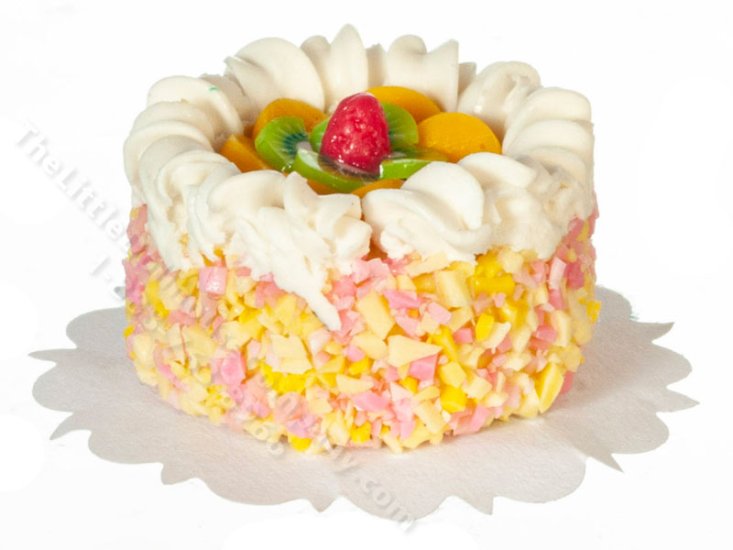 (image for) Miniature Round Cake for Dollhouses