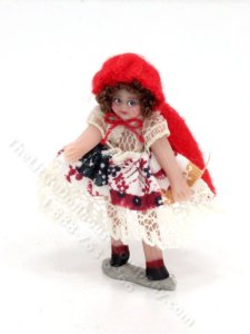 (image for) Handmade Miniature Little Red Riding Hood Doll