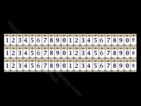 (image for) Decorated Number Mosaic Tile Sheet