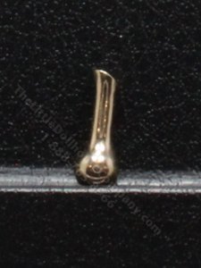 (image for) Miniature Gold Rosebud Vase by Don Henry
