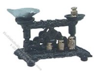 (image for) Miniature Scale with Weights for Dollhouses
