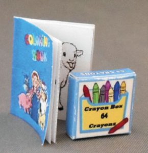 (image for) Miniature On The Farm Colouring Book & Crayons