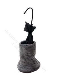 (image for) Handmade Miniature Elephant Foot Umbrella Stand by Nantasy Fantasy