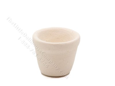 (image for) Miniature White Flower Pot for Dollhouses