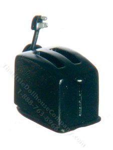 (image for) Miniature Black Toaster for Dollhouses