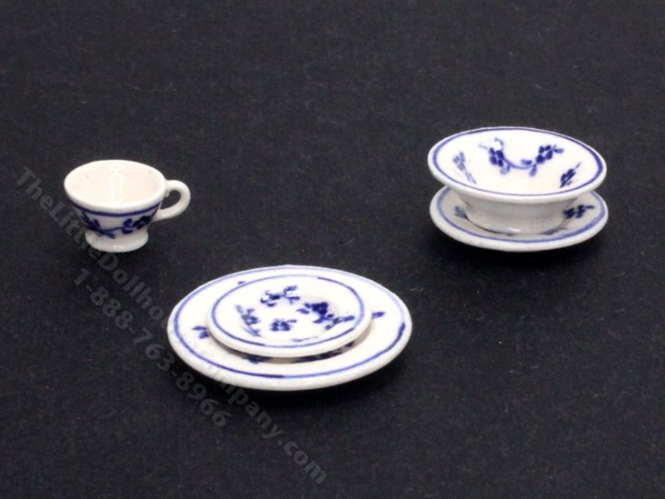 (image for) Miniature One Place Setting with by Sam Dunlap for Dollhouses