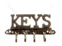 (image for) Miniature Keys Wall Hook, Antique Brass for Dollhouses