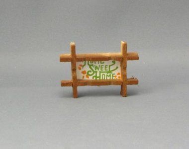 (image for) Dollhouse Miniature Home Sweet Home Plaque