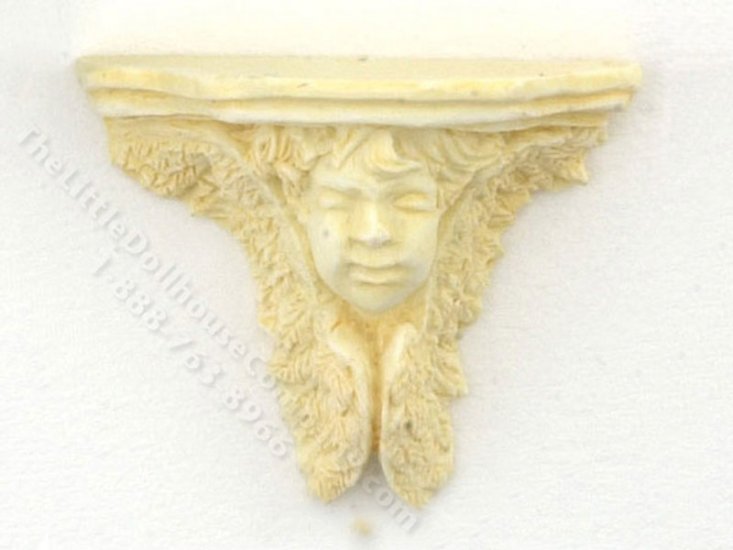 (image for) Miniature Cherub Bracket for Dollhouses - Tan (2pc)
