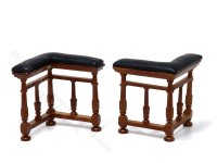 (image for) Miniature Club Fender Hearth Bench Set for Dollhouses