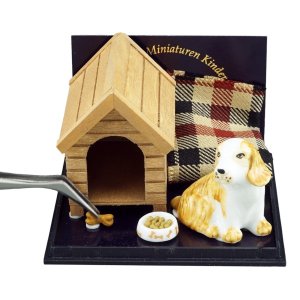 (image for) Dollhouse Scale Dog and Dog House