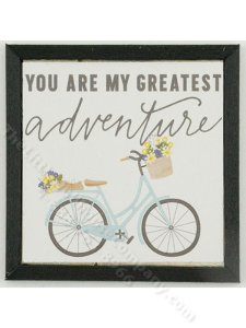 (image for) Miniature Framed 'Greatest Adventure' Bike Print