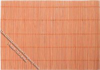 (image for) Dollhouse Scale Model Orange Bamboo Floormat