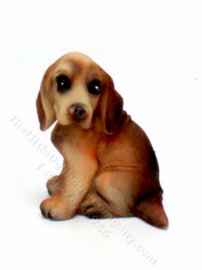 (image for) Miniature Dachshund Dog Figurine for Dollhouses