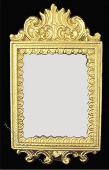 (image for) Miniature Gold Coloured Rectangular Framed Mirror