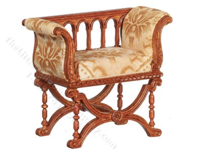(image for) Miniature Curule Chair for Dollhouses