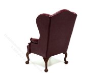 (image for) Miniature Burgundy Wing Back Style Armchair