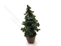 (image for) Miniature 3.75 inch Fir Tree in Grey Base for Dollhouses