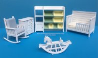 (image for) Miniature 5pc Nursery Set in White