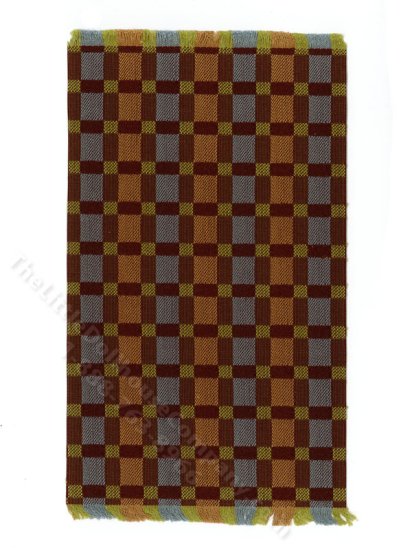 (image for) Miniature Modern Squares Pattern Rug for Dollhouses