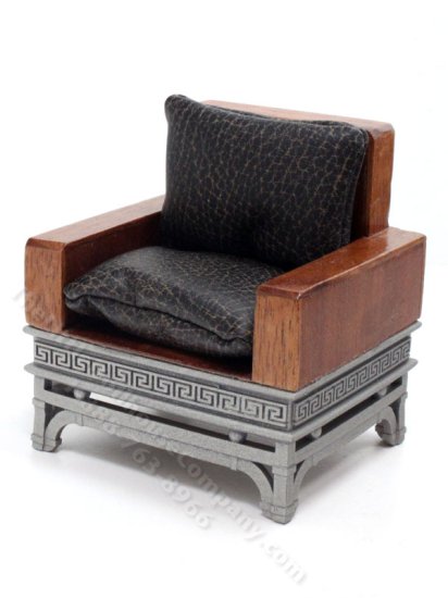 (image for) Miniature Modern Wooden Chair for Dollhouses