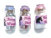 (image for) Miniature Set of 3 Fairy Jars for Dollhouses