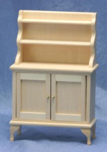 (image for) Dollhouse Miniature Unfinished Hutch