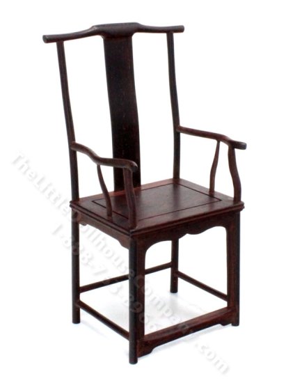 (image for) Miniature Tall Ming Armchair for Dollhouses