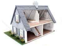(image for) 1:48 Scale Assembled Cape Cod Dollhouse