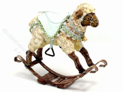 (image for) Dollhouse Miniature Rocking Sheep Toy
