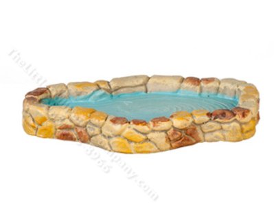 (image for) Miniature Tan Pond for Dollhouses