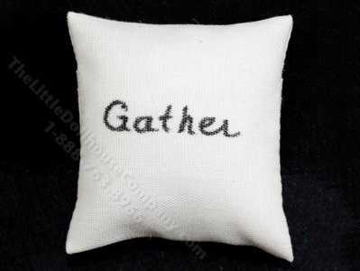 (image for) Miniature "Gather" Pillow for Dollhouses