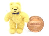 (image for) Miniature Medium Size Beige Mohair Teddy Bear by Erna Meyer