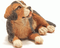 (image for) Miniature Beagle Lying Down by Leslie Frick
