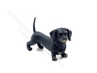 (image for) Miniature Black and Tan Dachshund Dog for Dollhouses