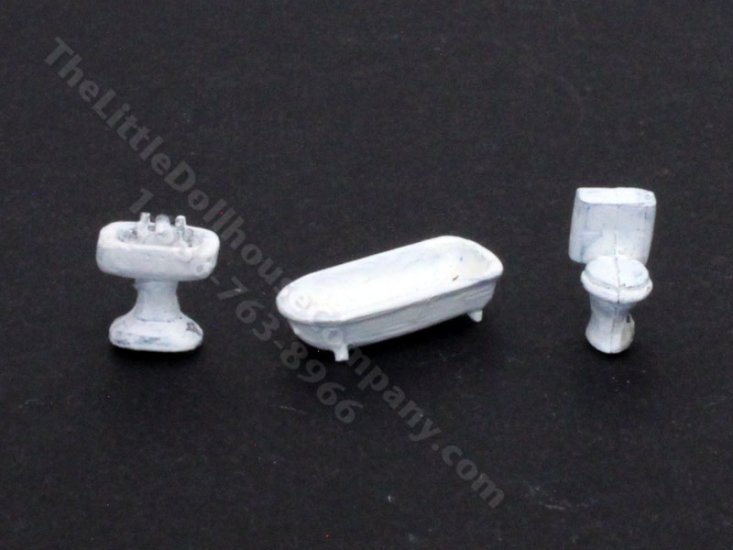 (image for) 1/144" Scale 3pc Bathroom Set