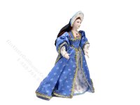 (image for) Miniature Handcrafted Tudor Woman in Blue