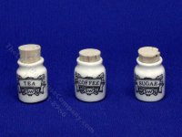 (image for) Miniature Set of Kitchen Jars for Dollhouses