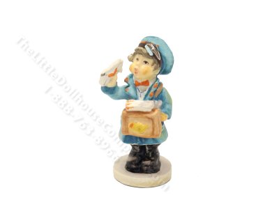 (image for) Vintage Miniature Collectible Olszewski Hummel 1988 "Postman" 255-P 1st Edition