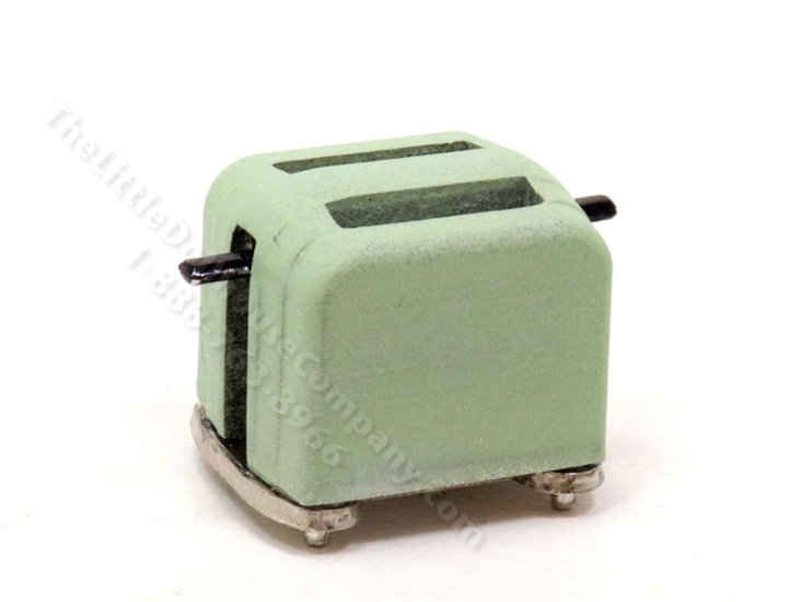 (image for) Miniature Toaster for Dollhouses - Mint Green