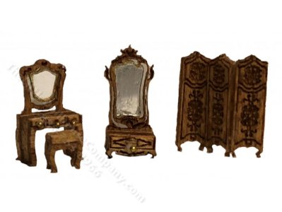 (image for) 1:144 Scale Victorian Dressing Room Dollhouse Furniture