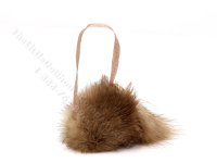 (image for) Miniature Fur Muff with Flower for Dollhouses