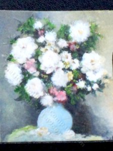 (image for) Miniature Still Life of White Roses by Larry Morganti